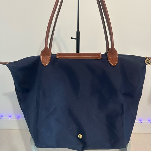 Longchamp Navy and Brown Tote Bag - Picture 2 of 16